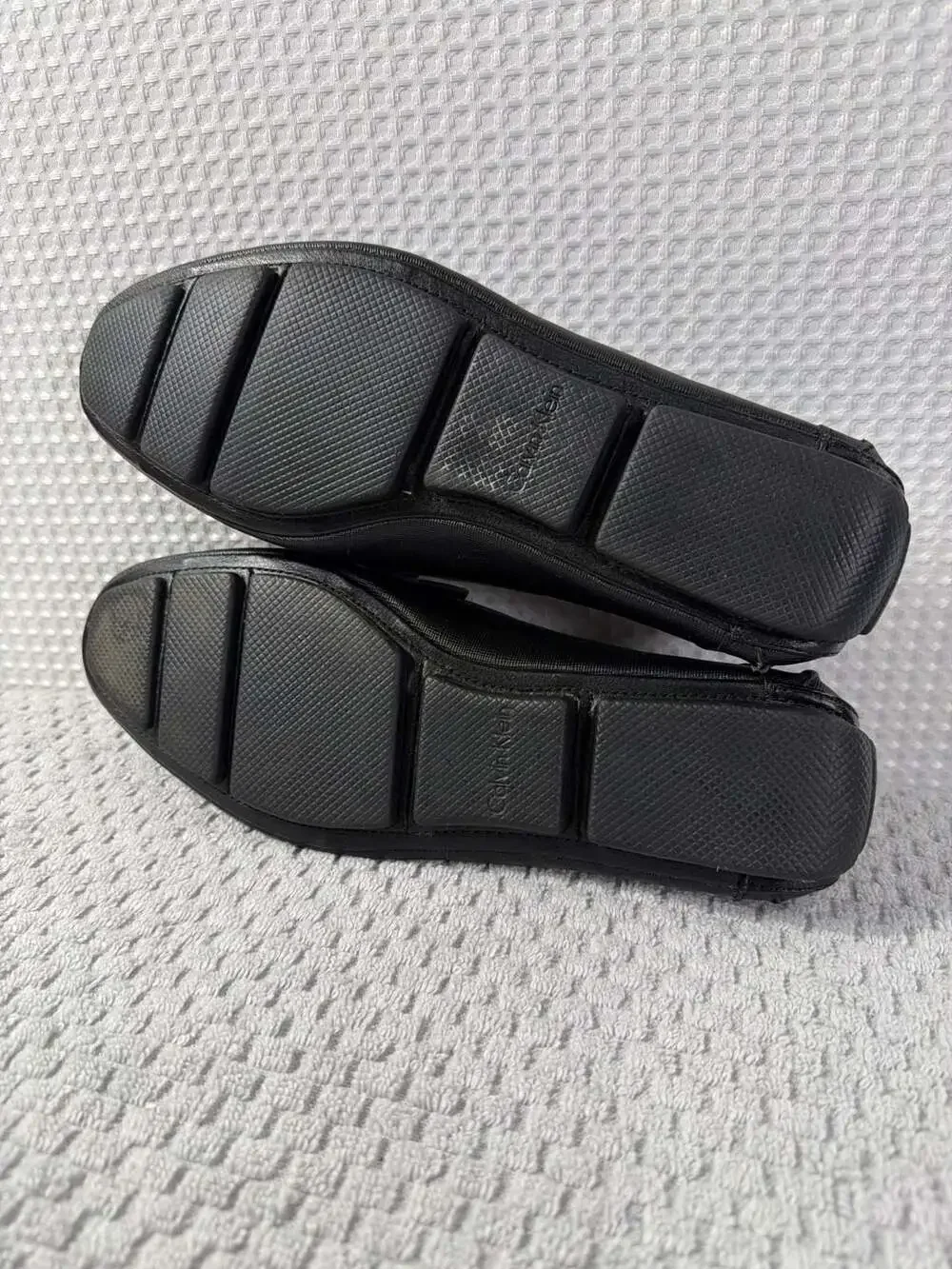 Calvin Klein Magnus Men's Slip-On Loafer in Black Weave Emboss